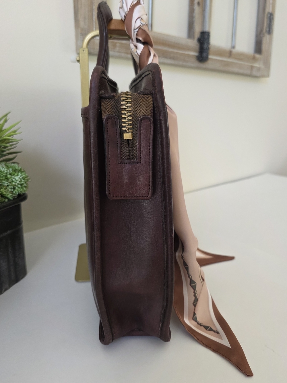 Vintage Coach Embassy Briefcase NYC Burgandy Glove Tanned Leather - Picture 5 of 16